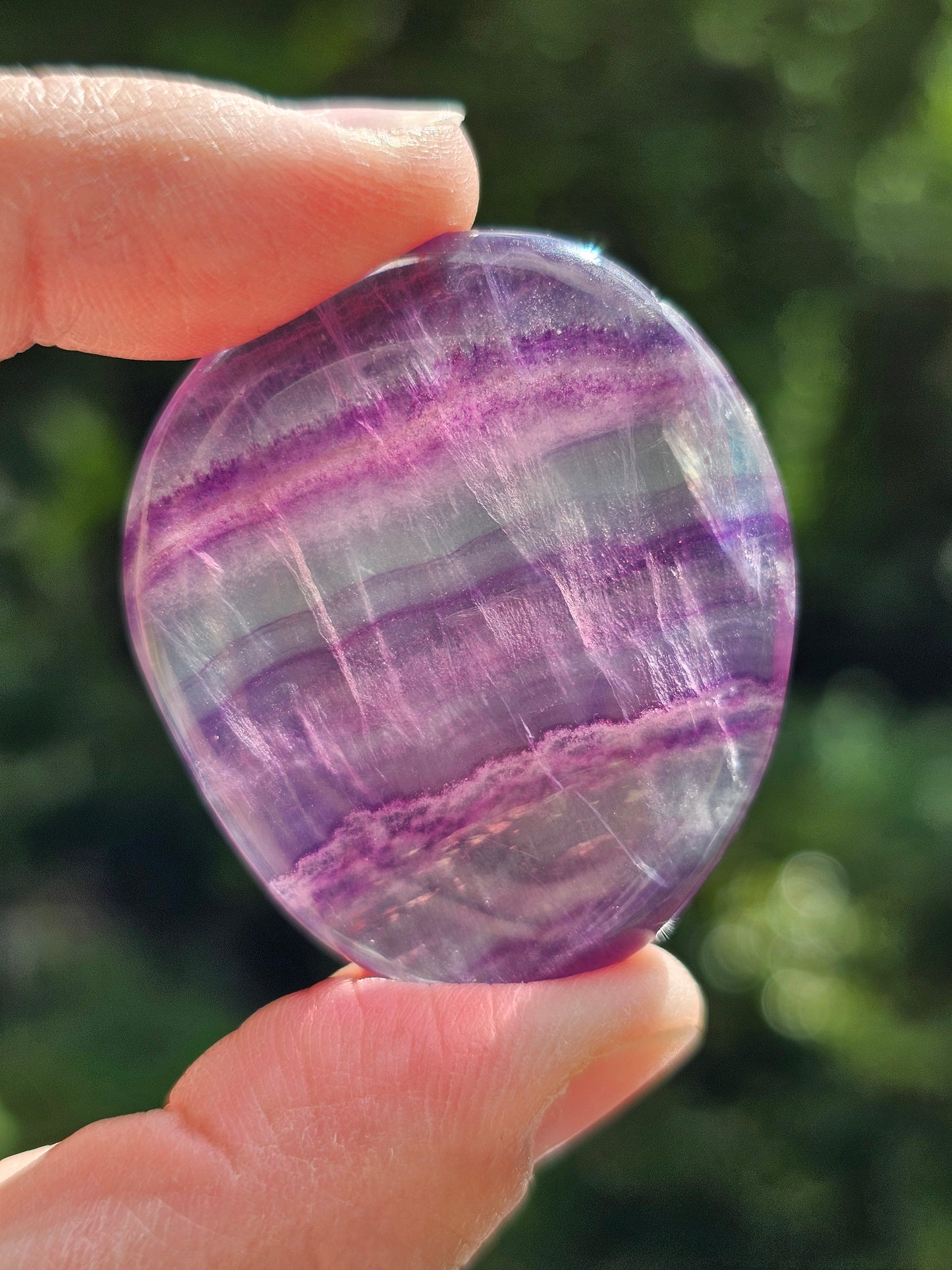 Galet plat de Fluorite (à choisir)