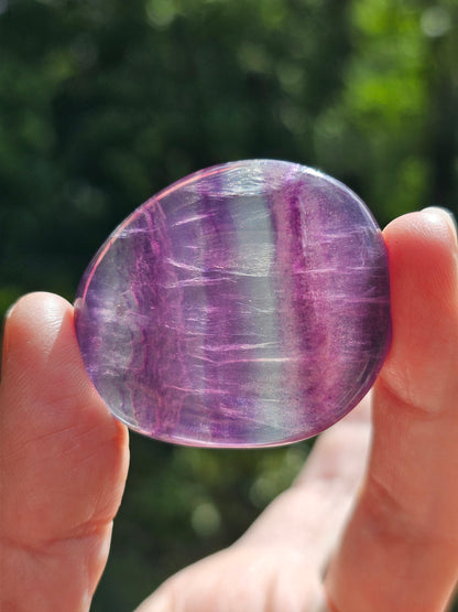 Galet plat de Fluorite (à choisir)