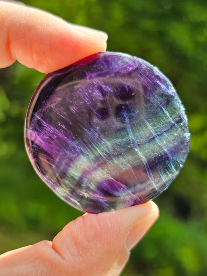 Galet plat de Fluorite (à choisir)