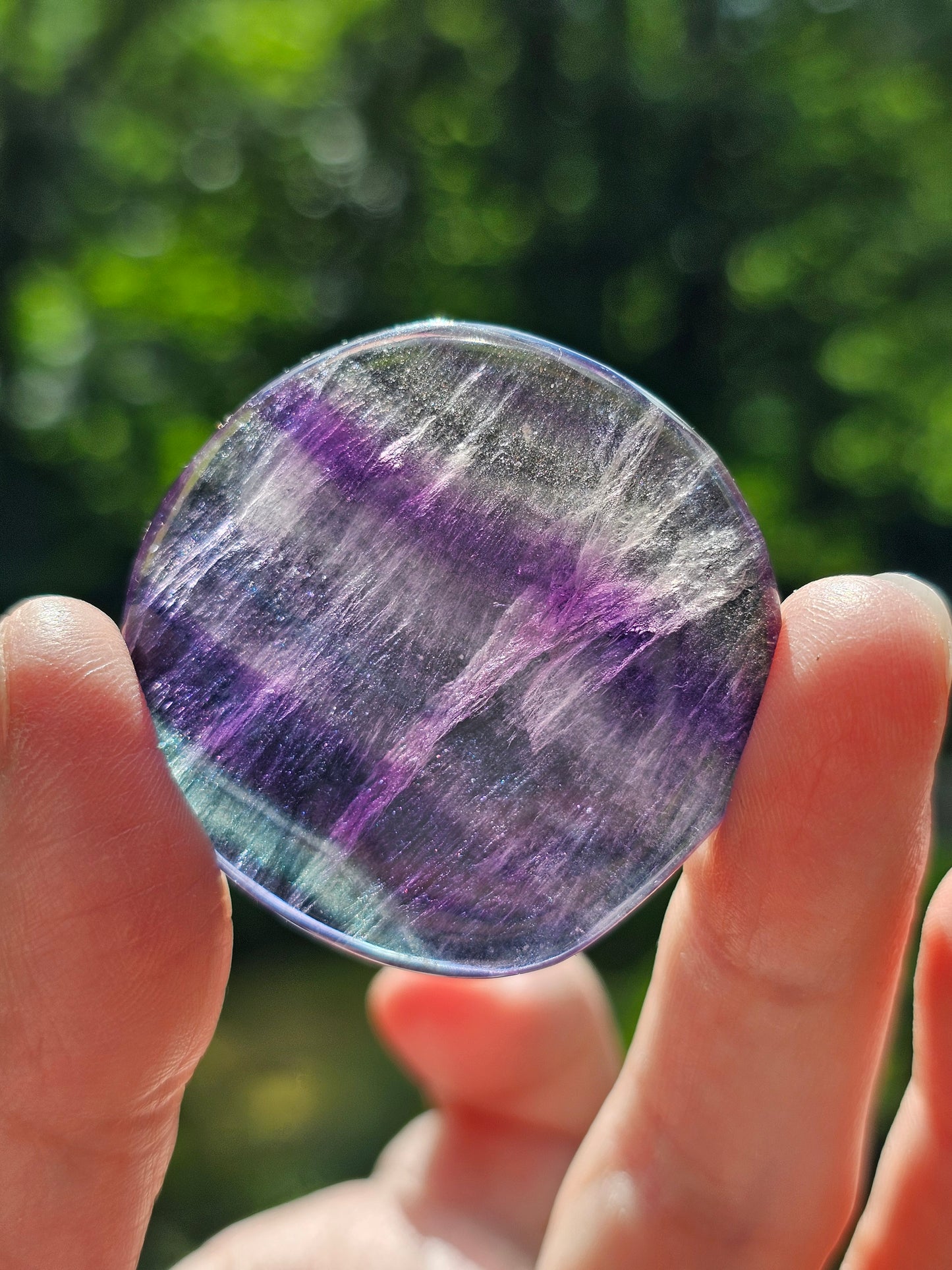 Galet plat de Fluorite (à choisir)