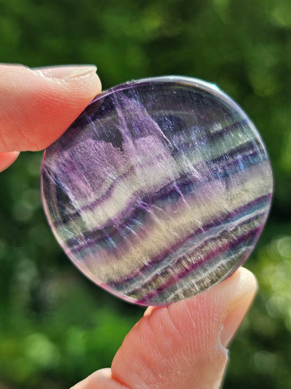 Galet plat de Fluorite (à choisir)