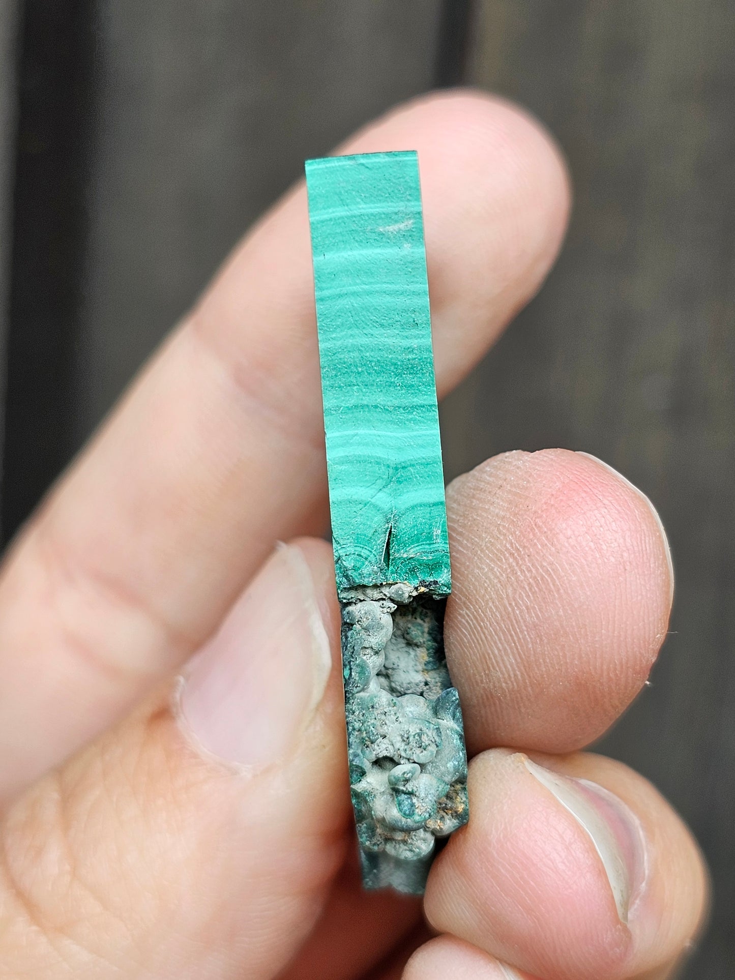 Petite tranche de Malachite du Congo M12