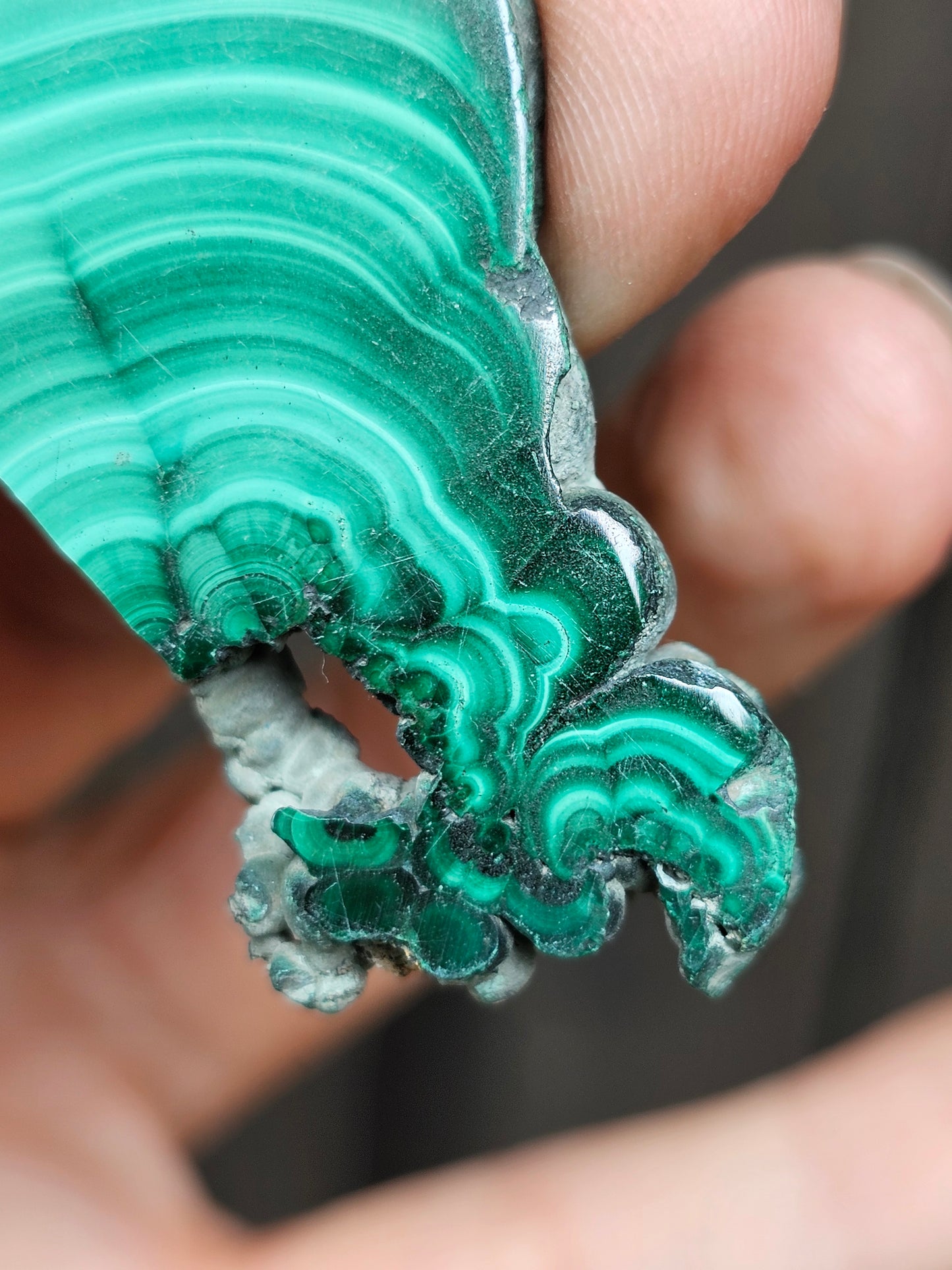 Petite tranche de Malachite du Congo M12