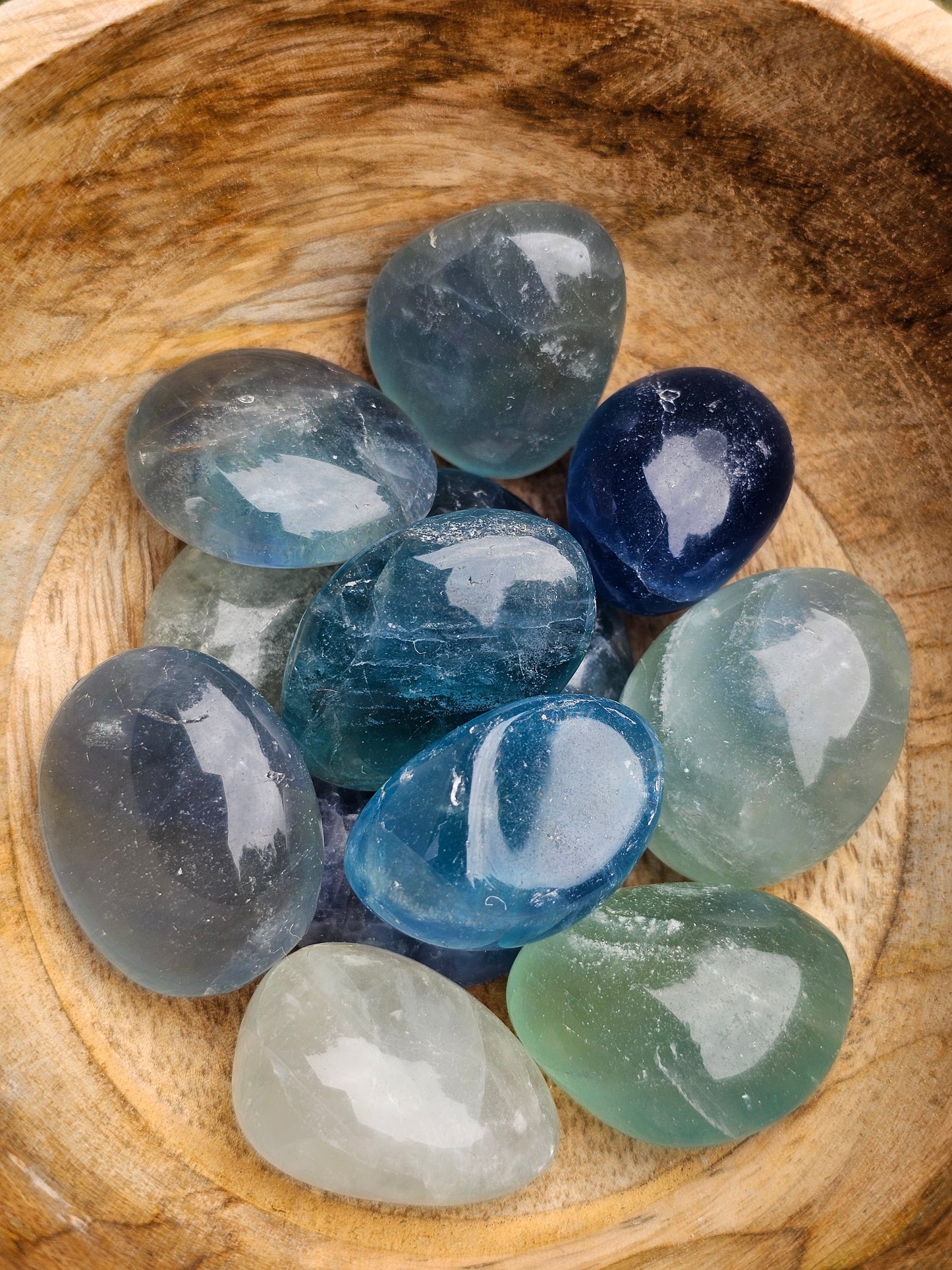 Pierre roulée Fluorite bleue