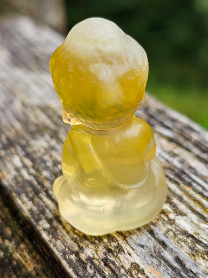 Bouddha Fluorite jaune