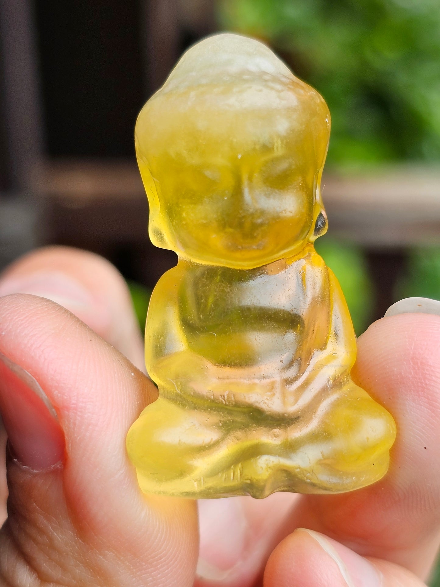 Bouddha Fluorite jaune