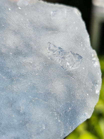 Apophyllite sur Calcédoine bleue AC4