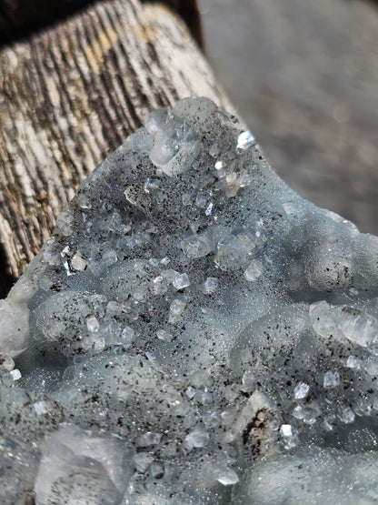 Apophyllite sur Calcédoine bleue AC22