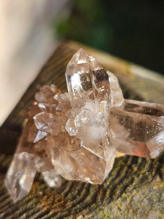 Quartz à âme fumé des Pyrénées L