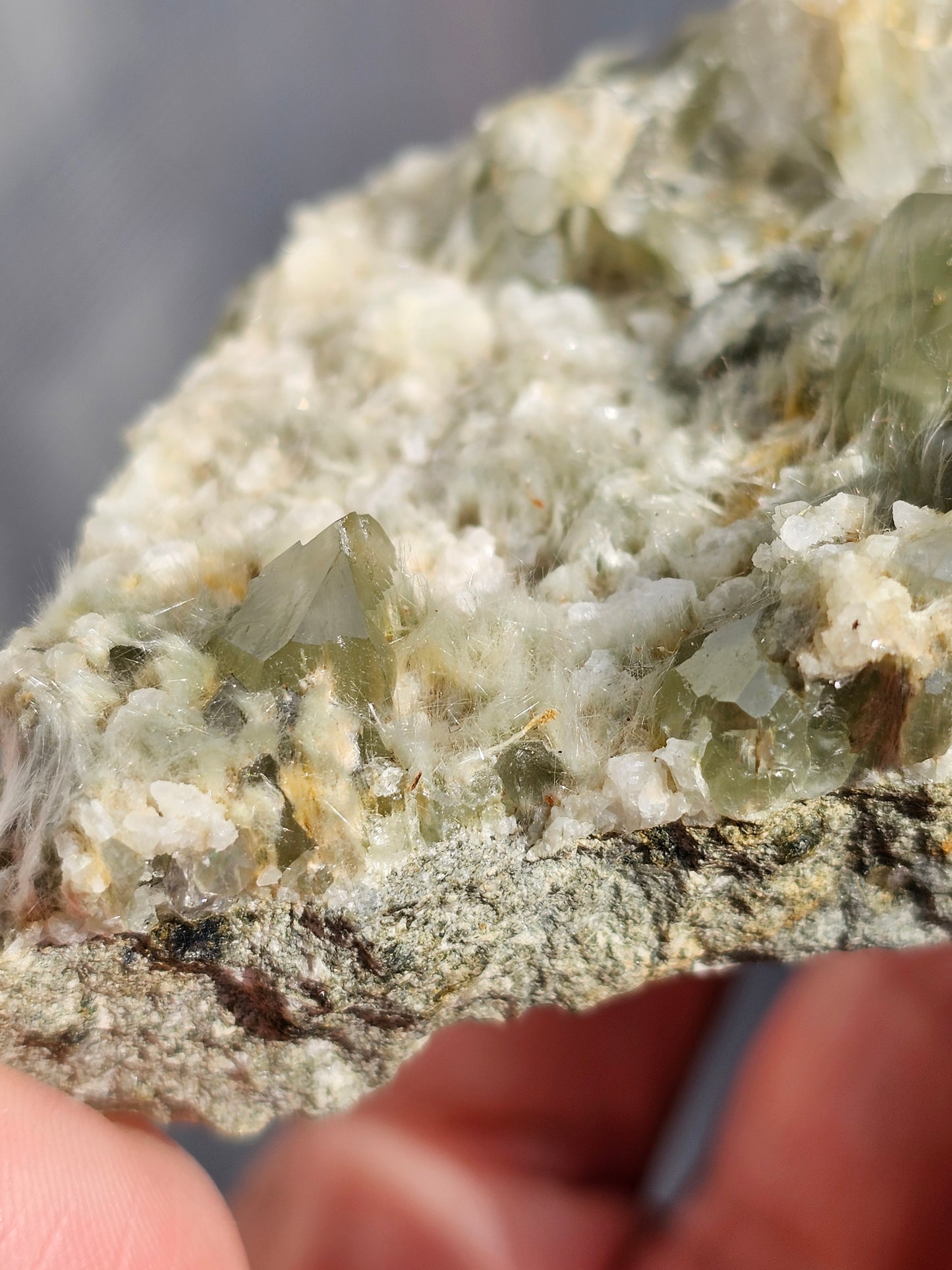 Quartz sur Byssolite Q11