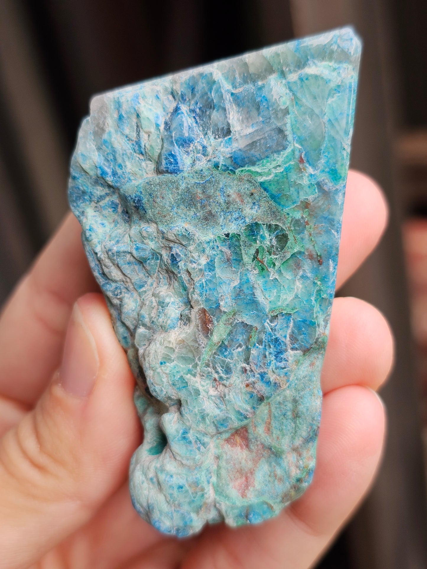 Tranche Shattuckite et Chrysocolle SD