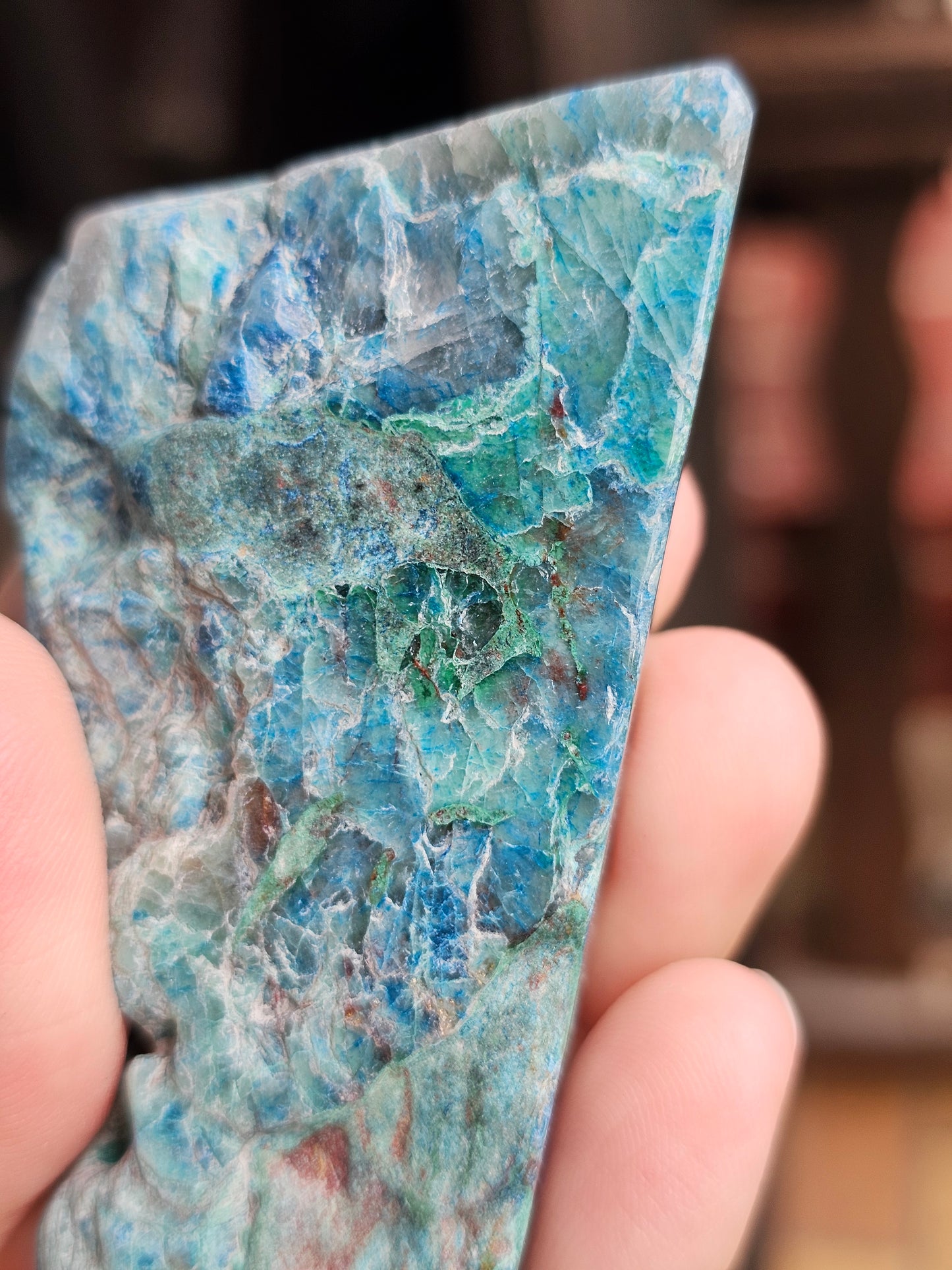 Tranche Shattuckite et Chrysocolle SD