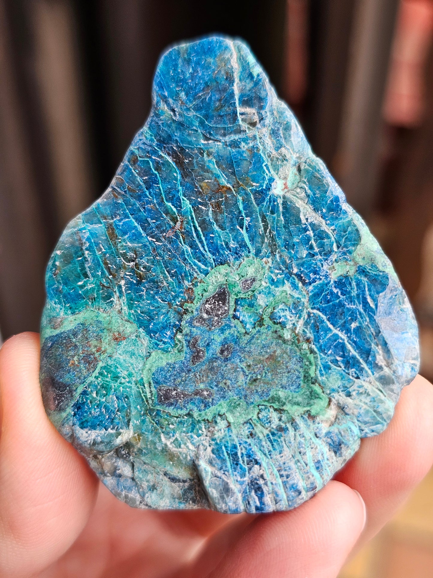 Tranche Shattuckite et Chrysocolle SH