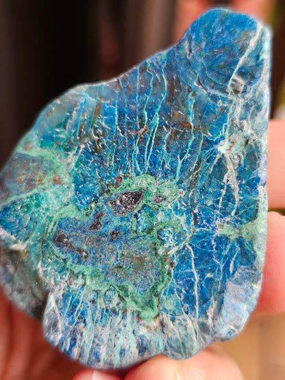 Tranche Shattuckite et Chrysocolle SH