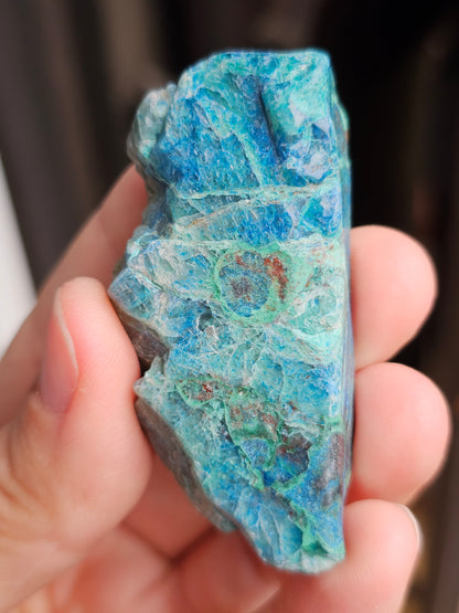 Tranche Shattuckite et Chrysocolle SI