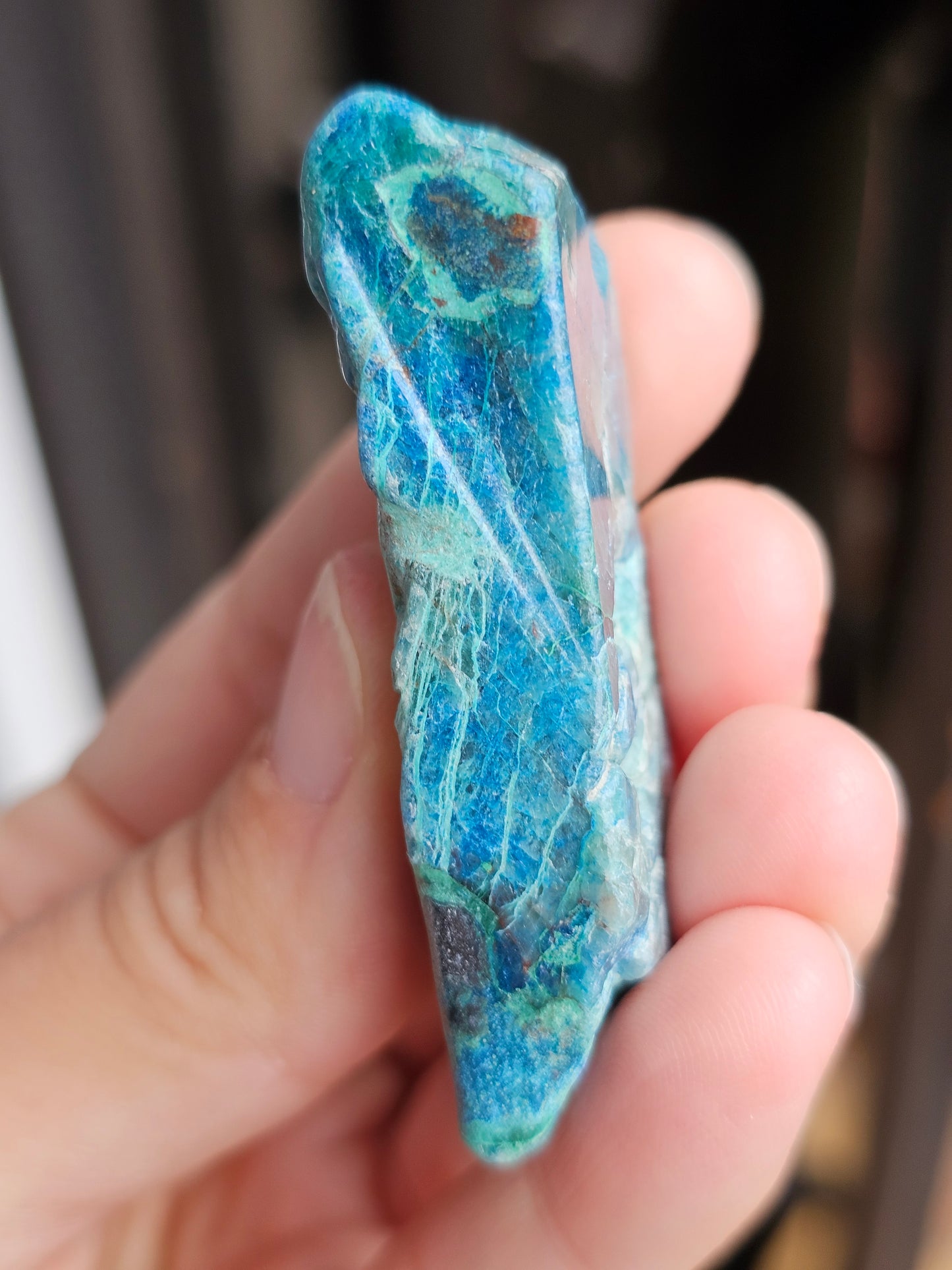 Tranche Shattuckite et Chrysocolle SI