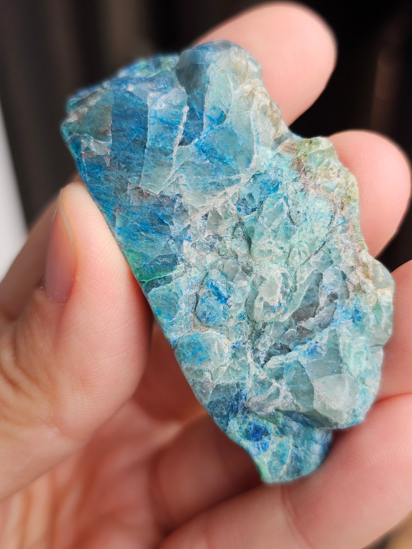 Tranche Shattuckite et Chrysocolle SI