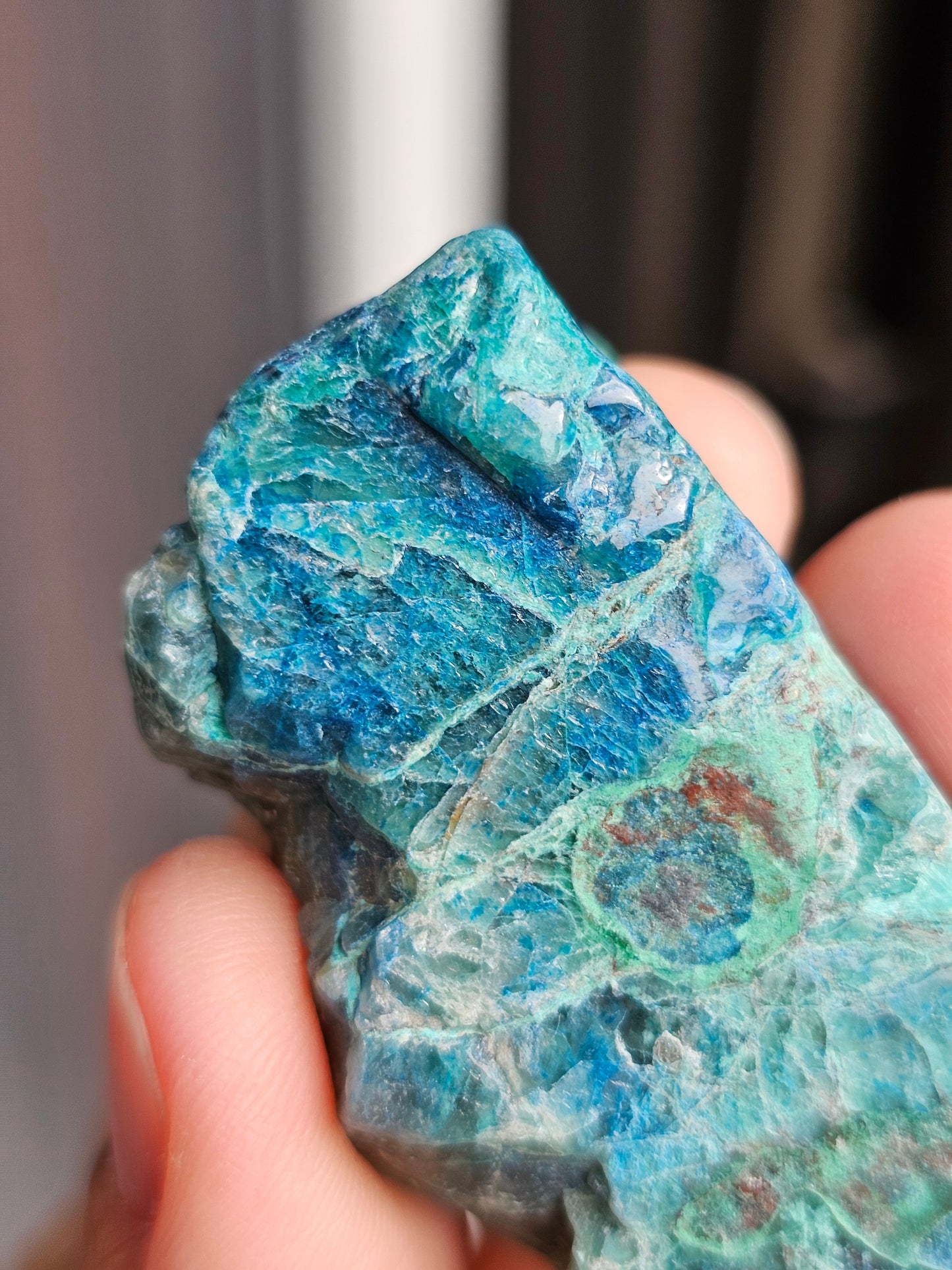 Tranche Shattuckite et Chrysocolle SI