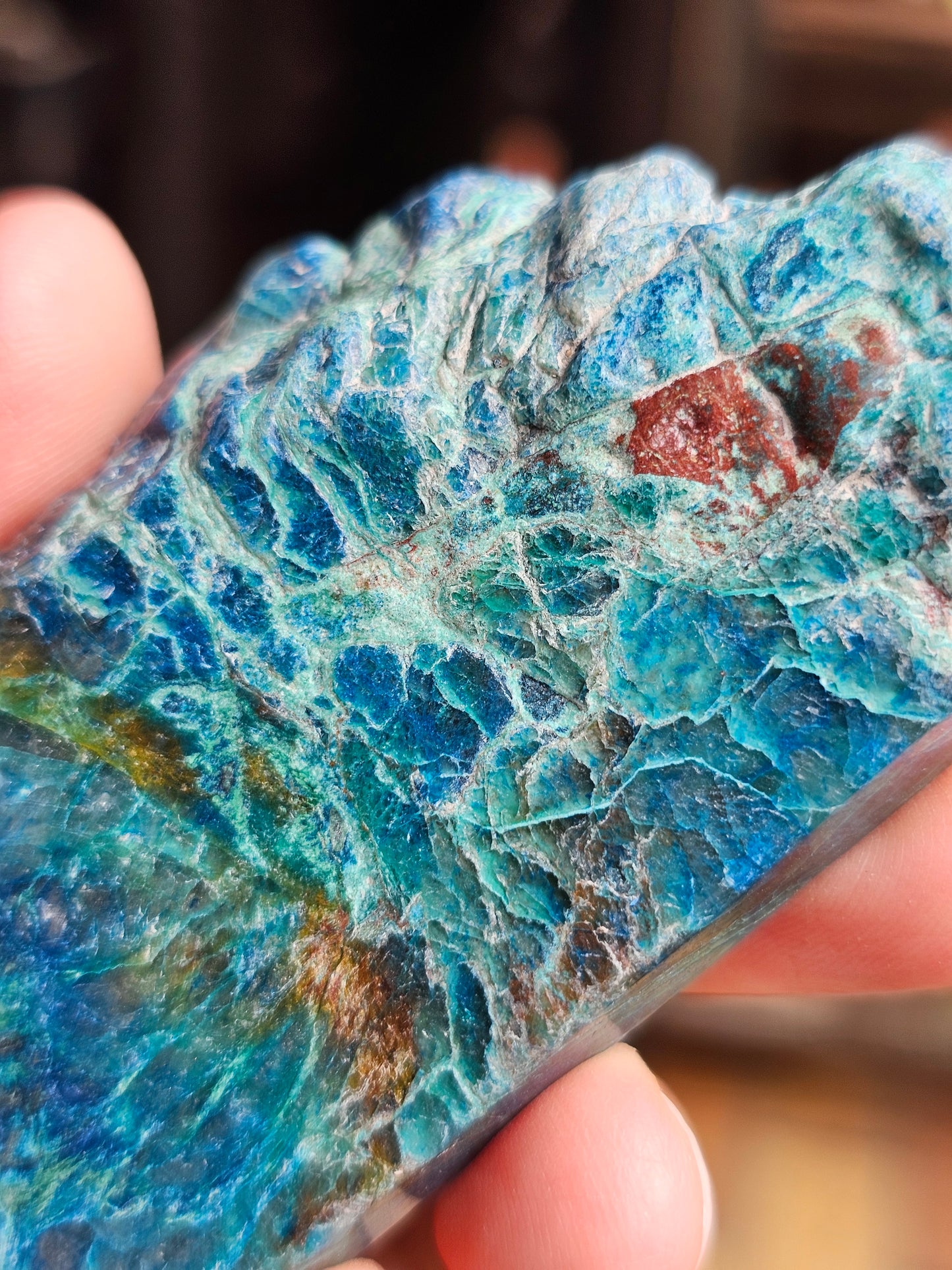 Tranche Shattuckite et Chrysocolle SK