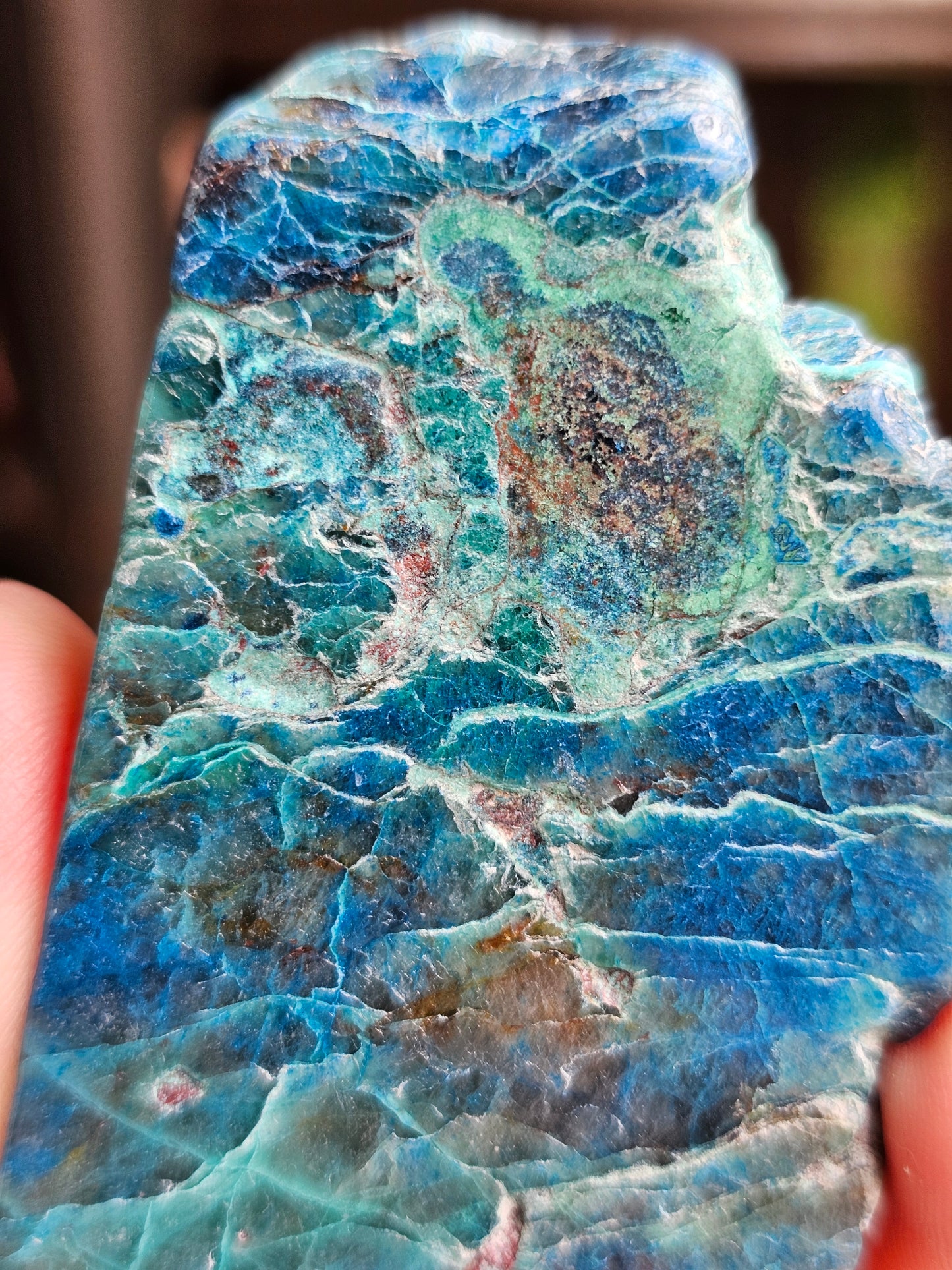 Tranche Shattuckite et Chrysocolle SK