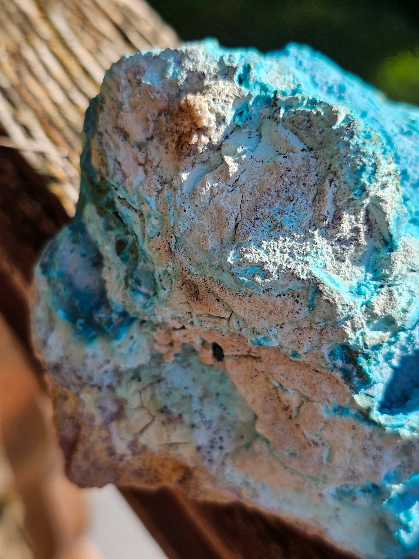 Chrysocolle cristallisée du Congo C3