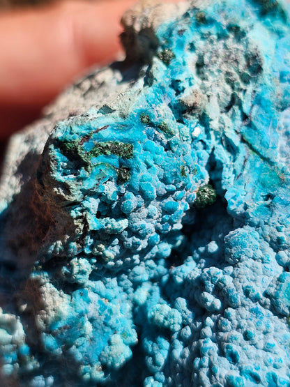 Chrysocolle cristallisée du Congo C3