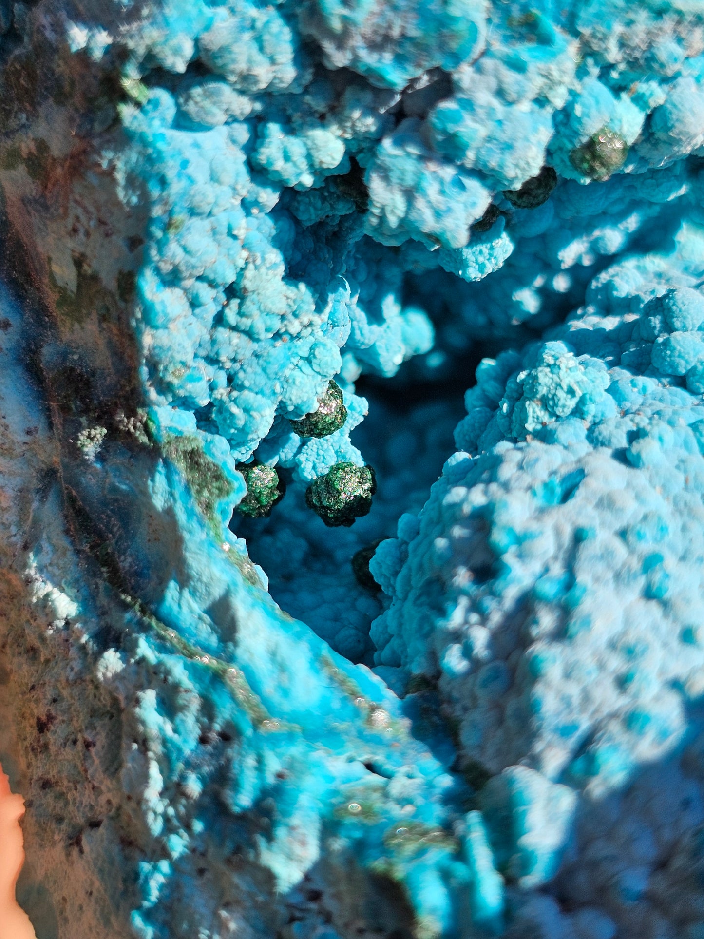 Chrysocolle cristallisée du Congo C3