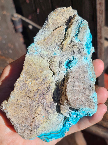 Chrysocolle cristallisée du Congo C3