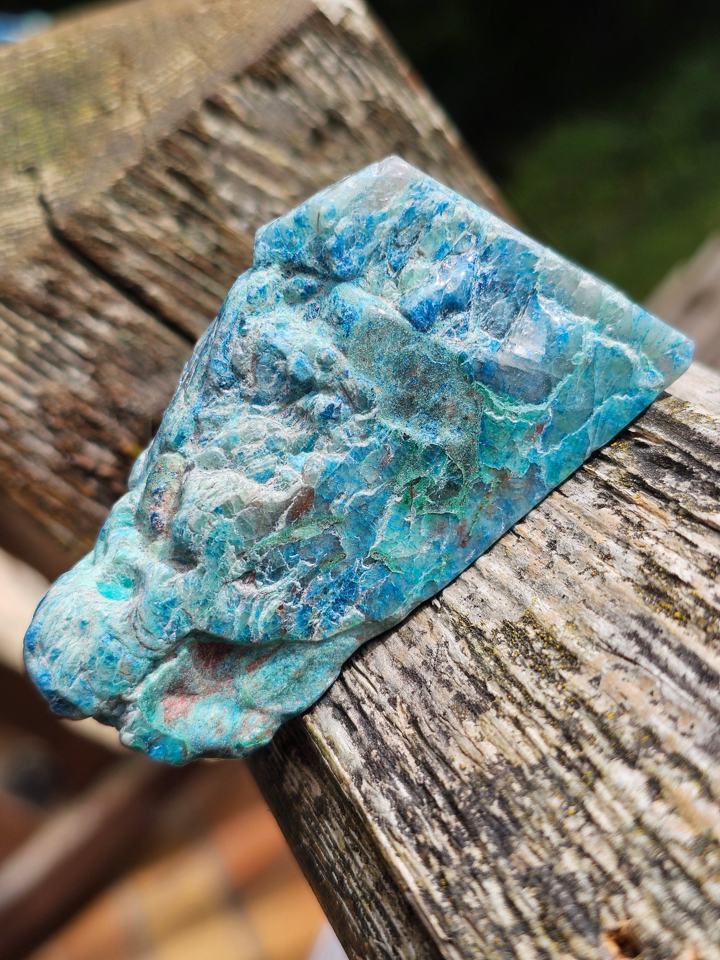 Tranche Shattuckite et Chrysocolle SD