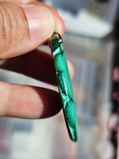 Pendentif en Malachite M1