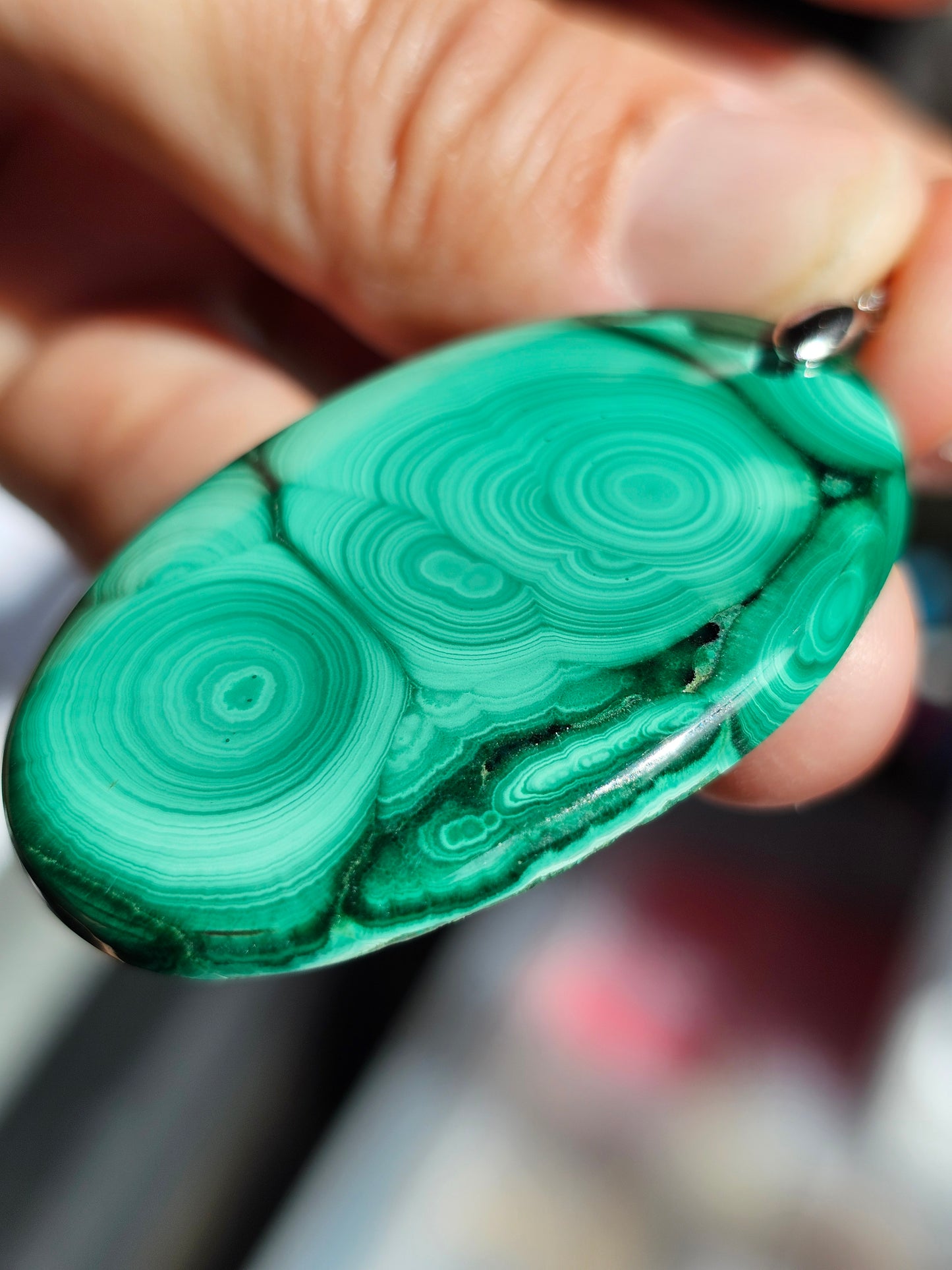 Pendentif en Malachite M1