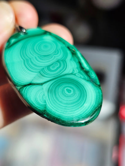 Pendentif en Malachite M1