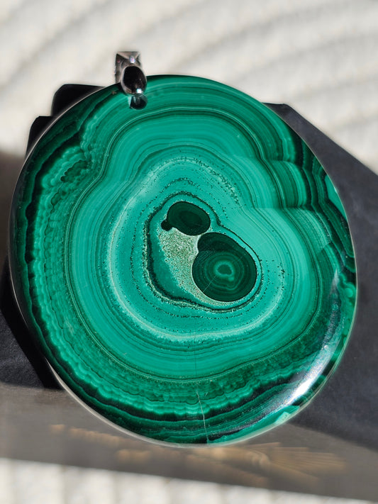 Pendentif en Malachite M3