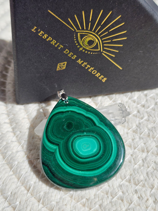 Pendentif en Malachite M4