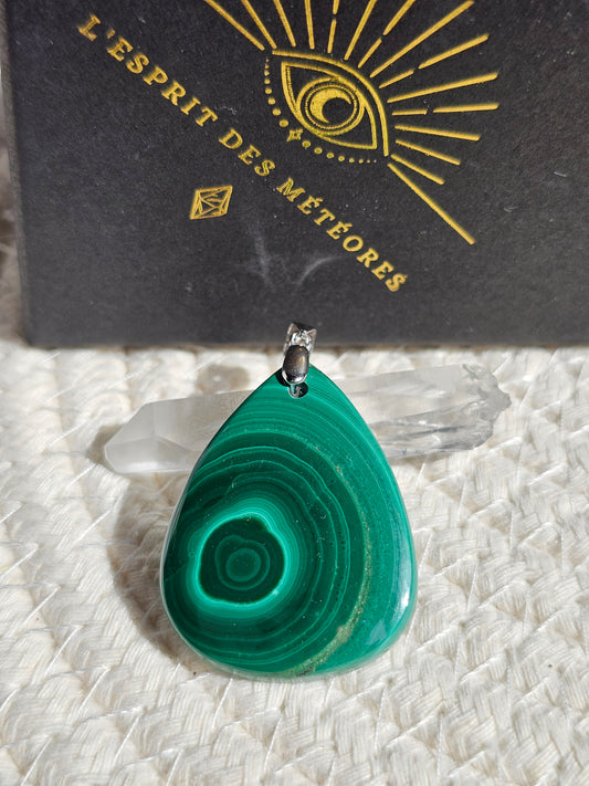 Pendentif en Malachite M6