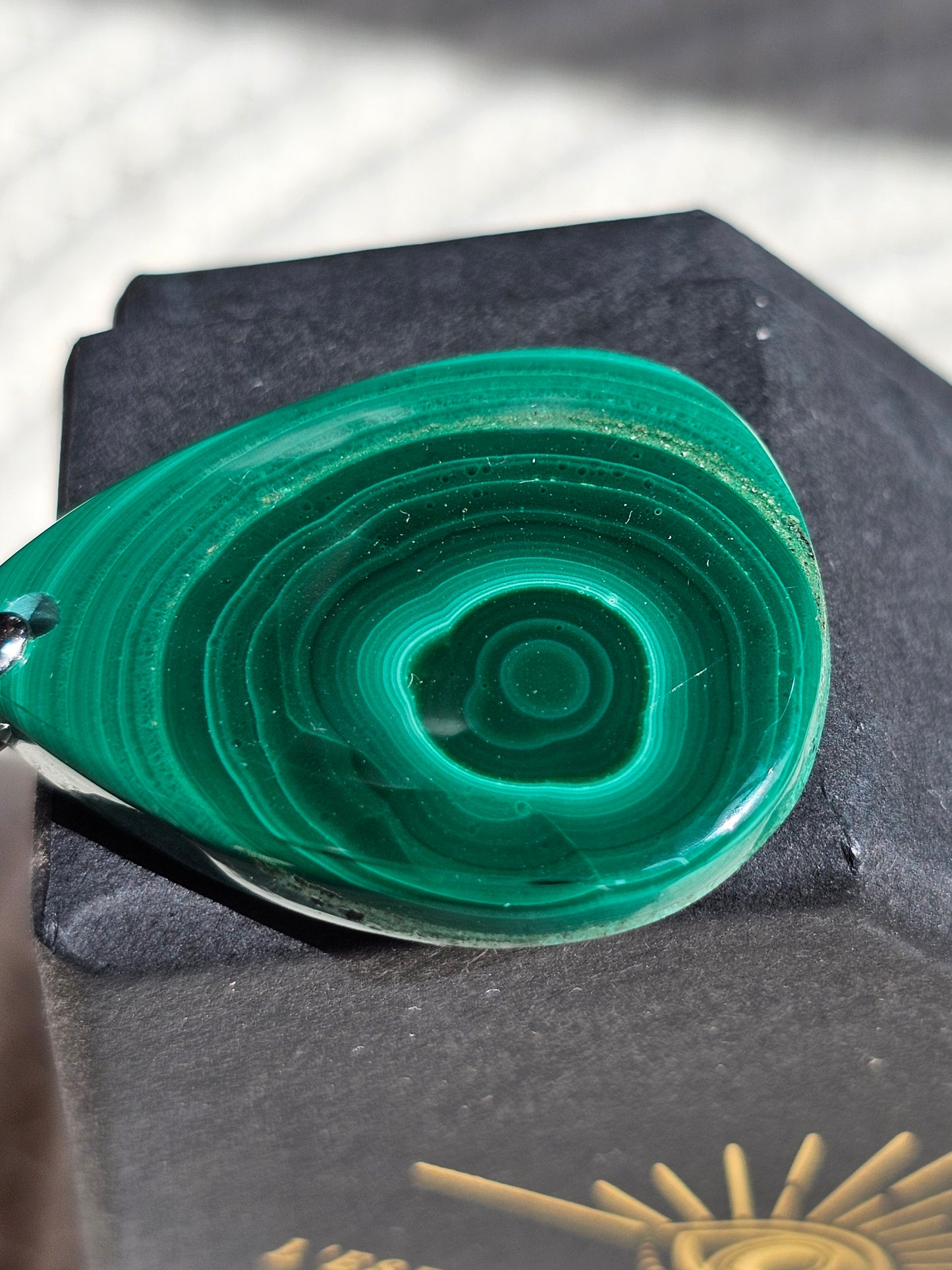 Pendentif en Malachite M6