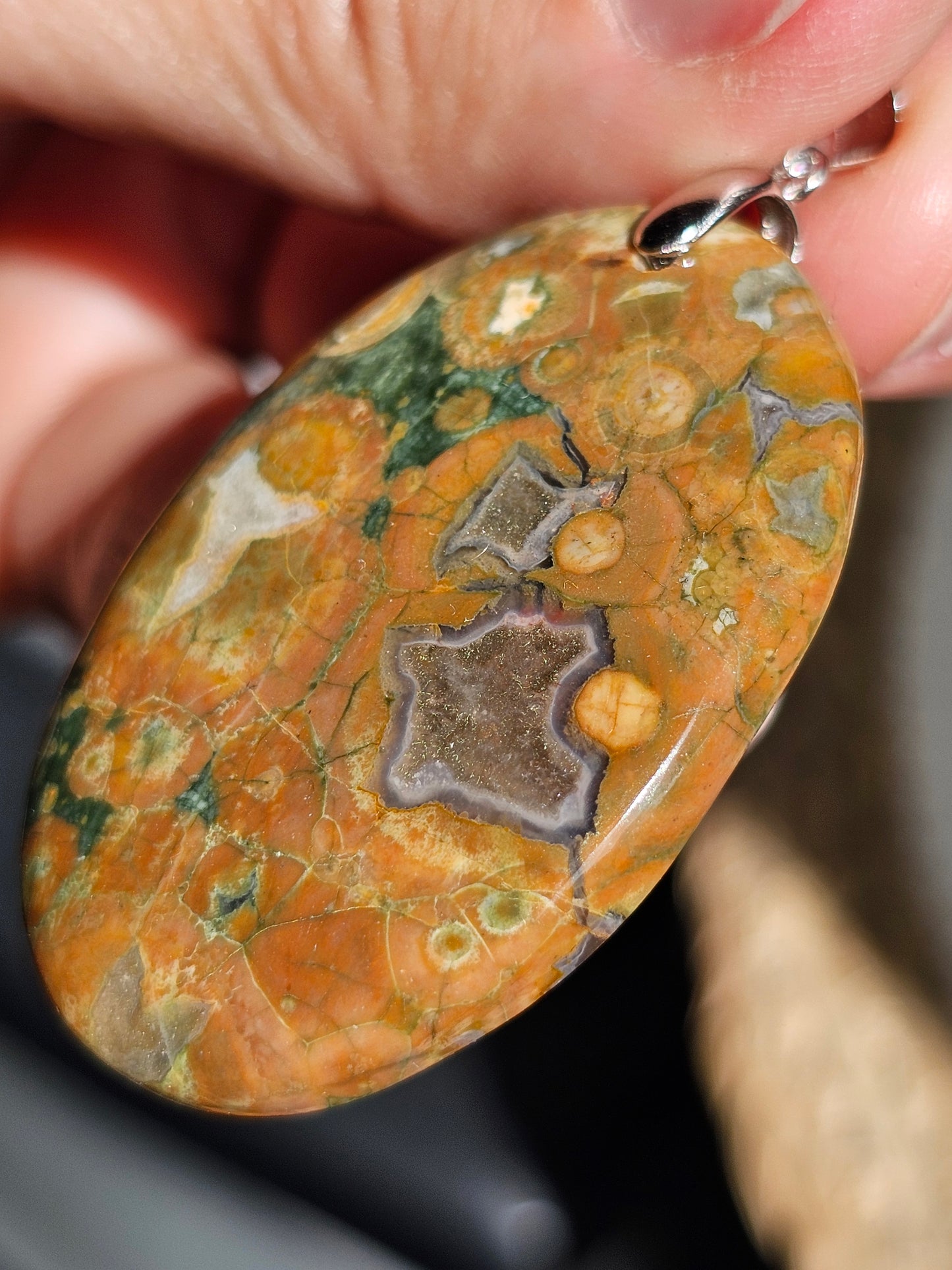 Pendentif en Rhyolite n°1