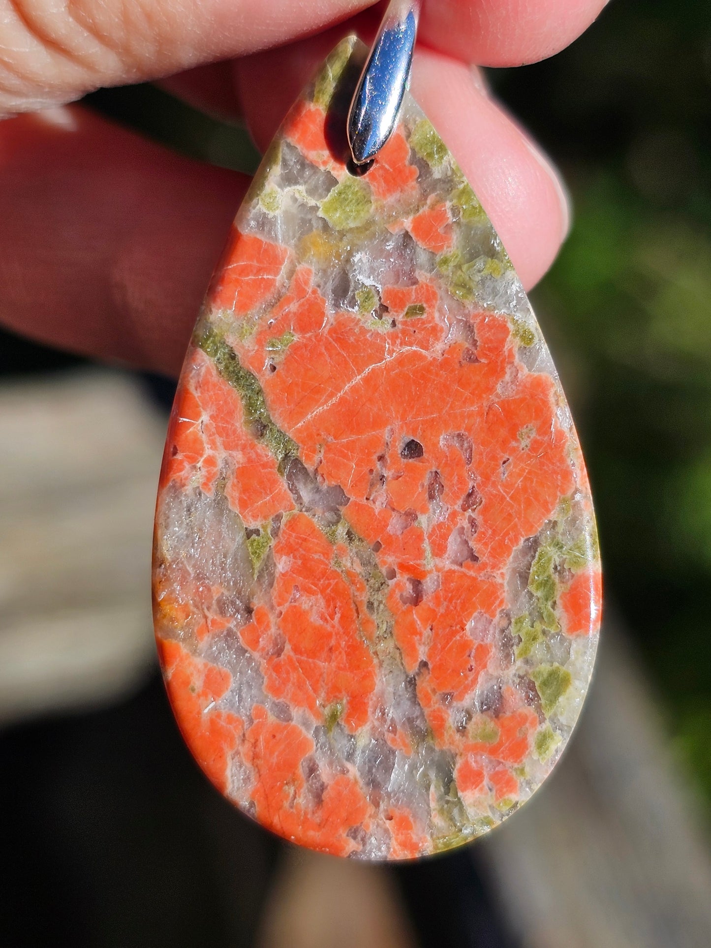 Pendentif en Unakite U3