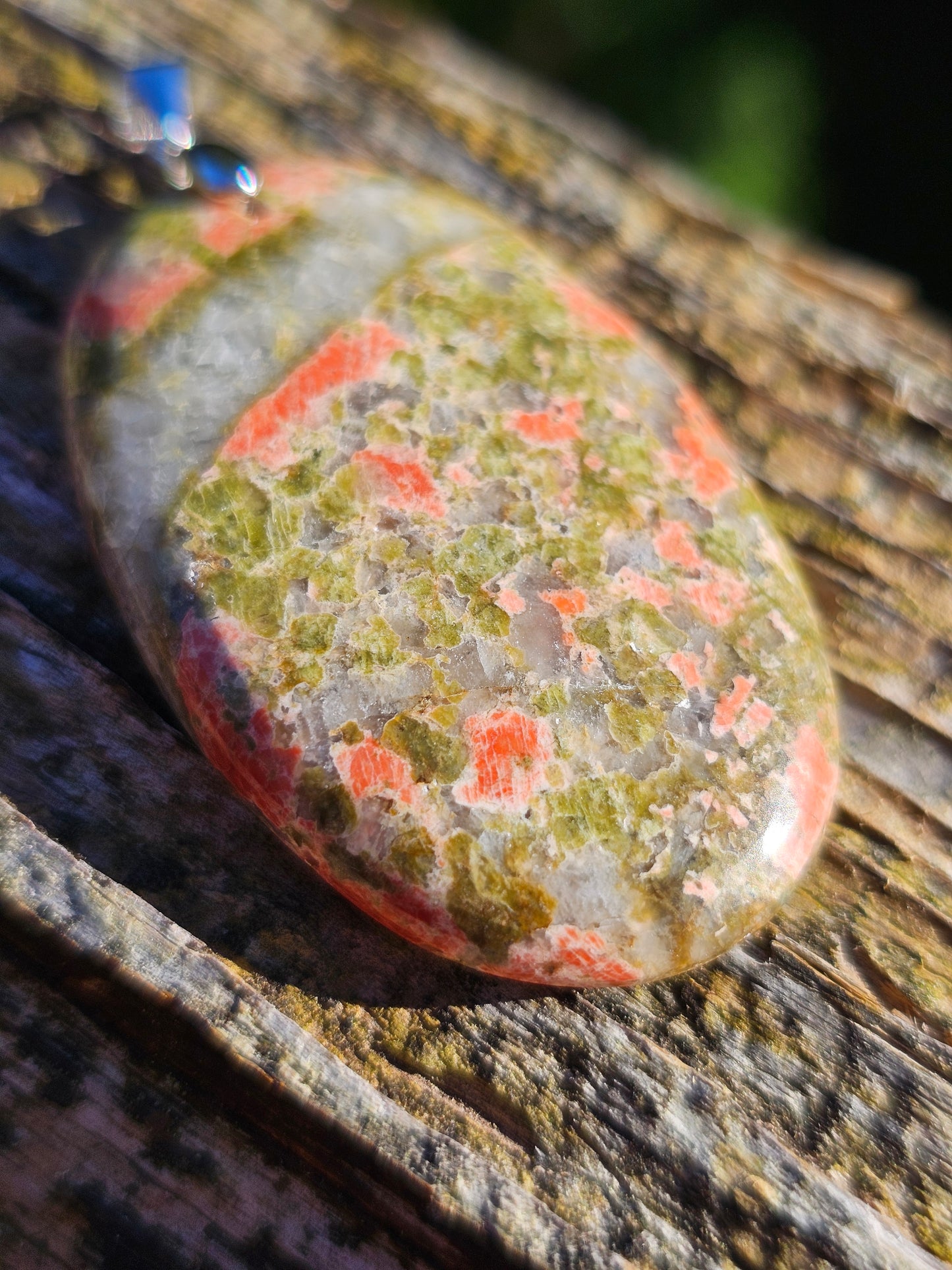 Pendentif en Unakite U4