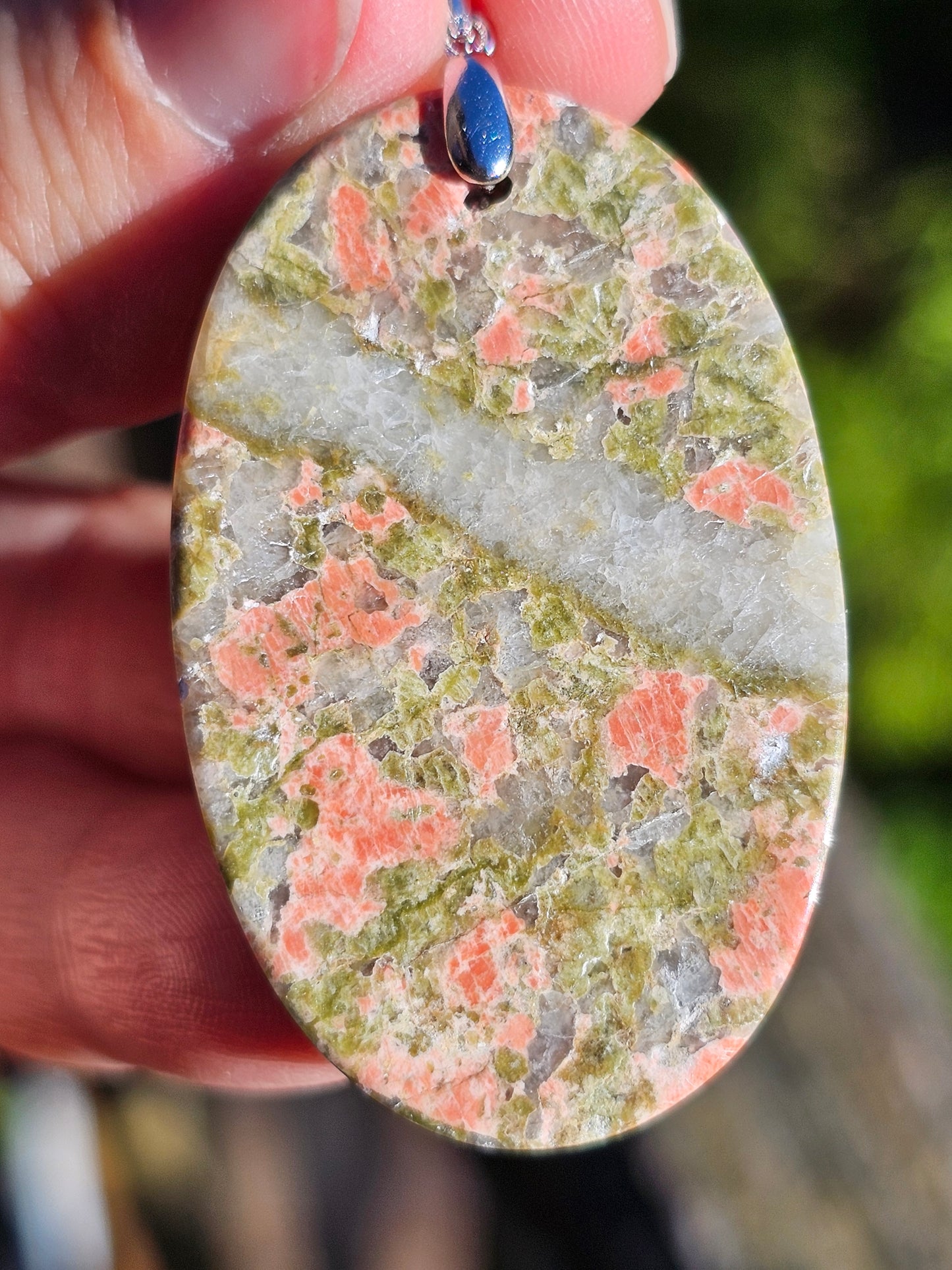 Pendentif en Unakite U4