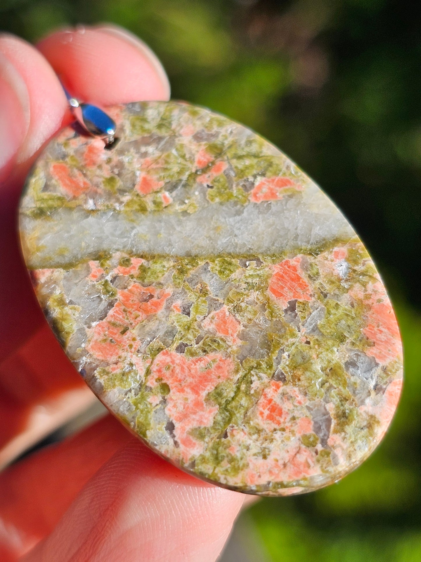 Pendentif en Unakite U4