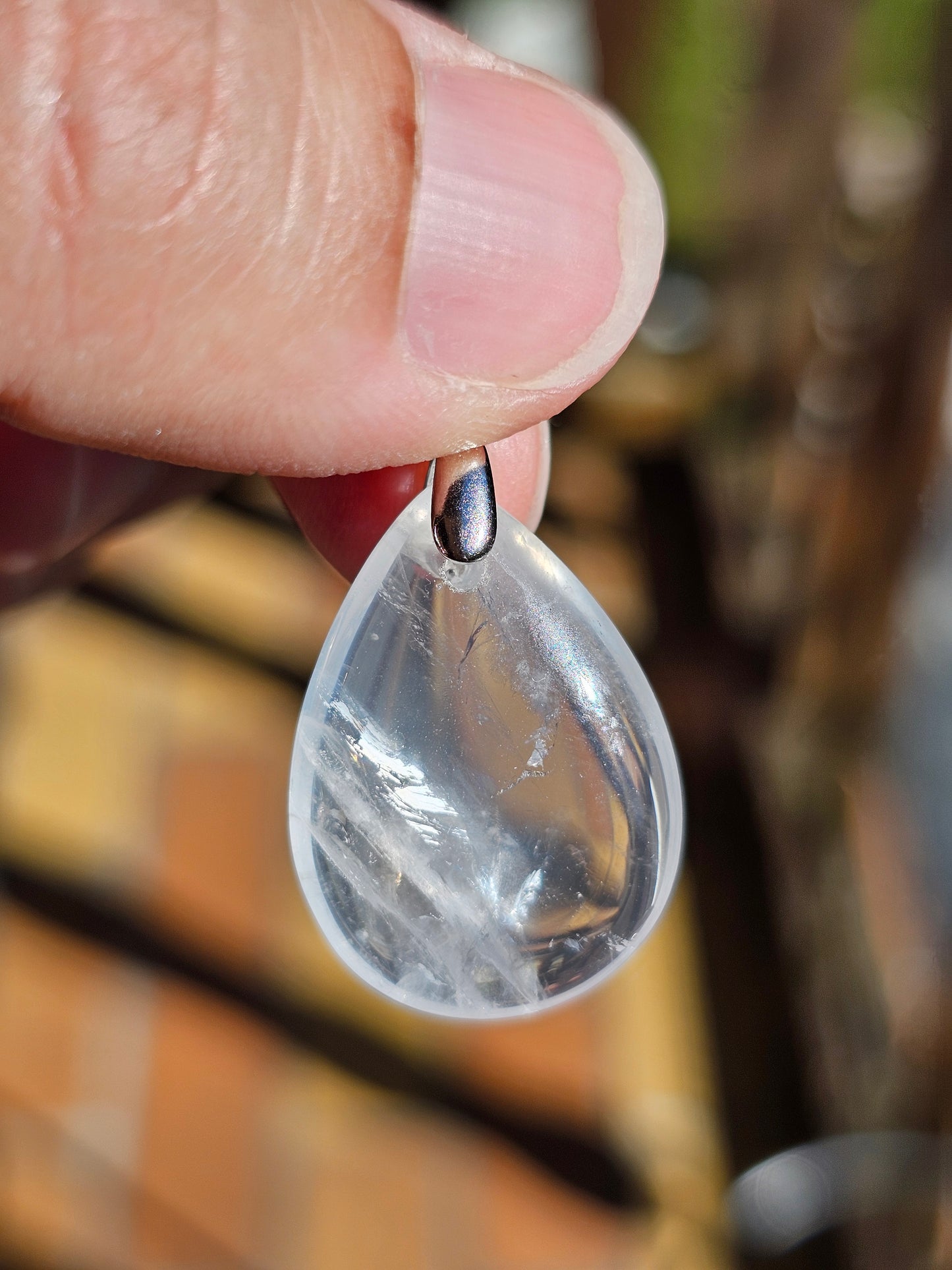 Pendentif en Cristal de roche (à choisir)