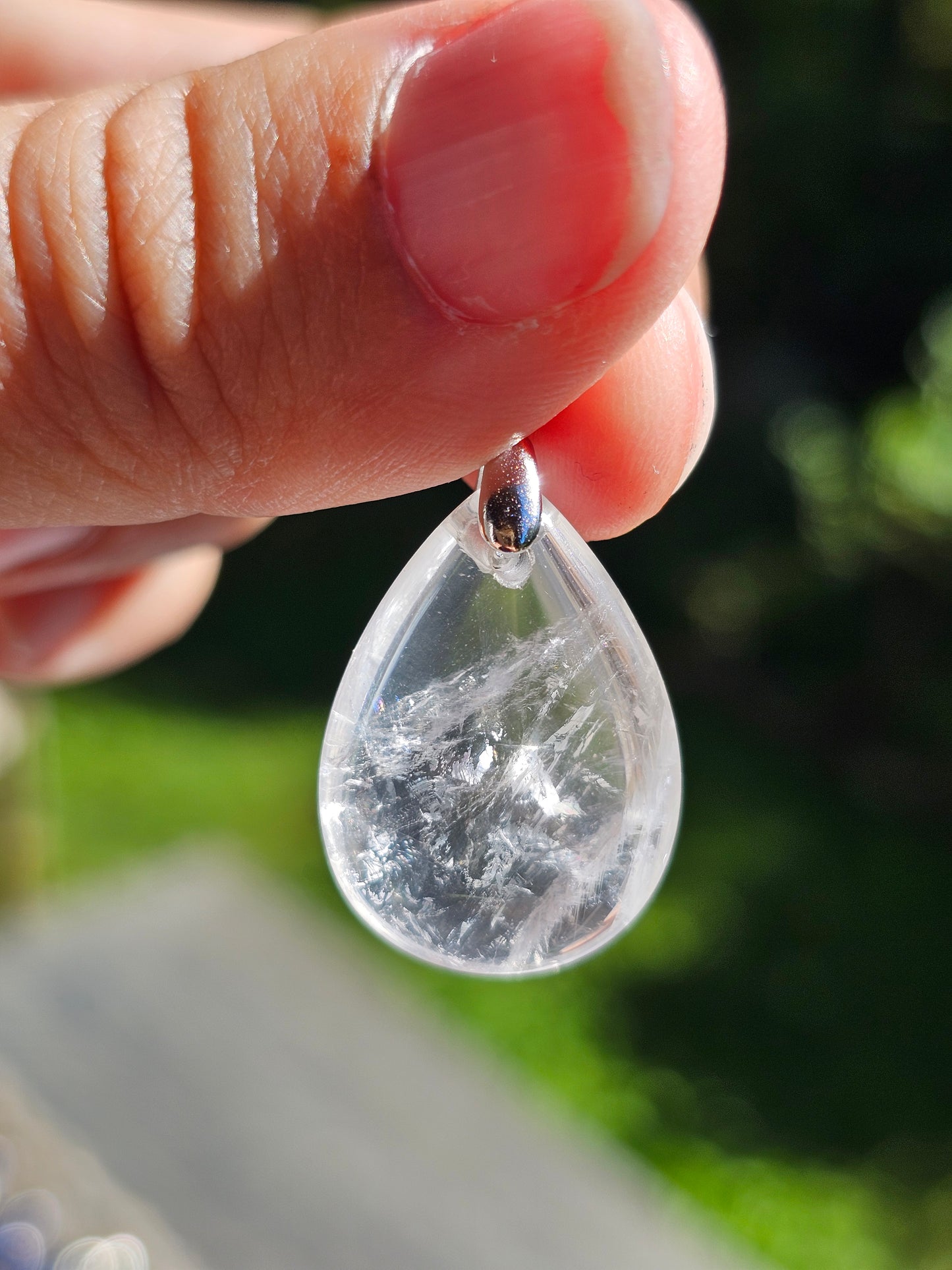 Pendentif en Cristal de roche (à choisir)