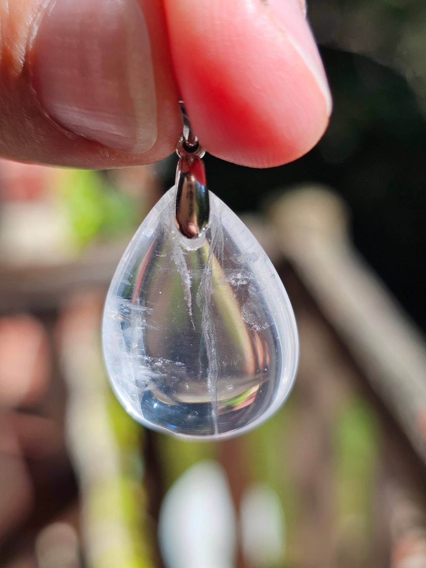 Pendentif en Cristal de roche (à choisir)