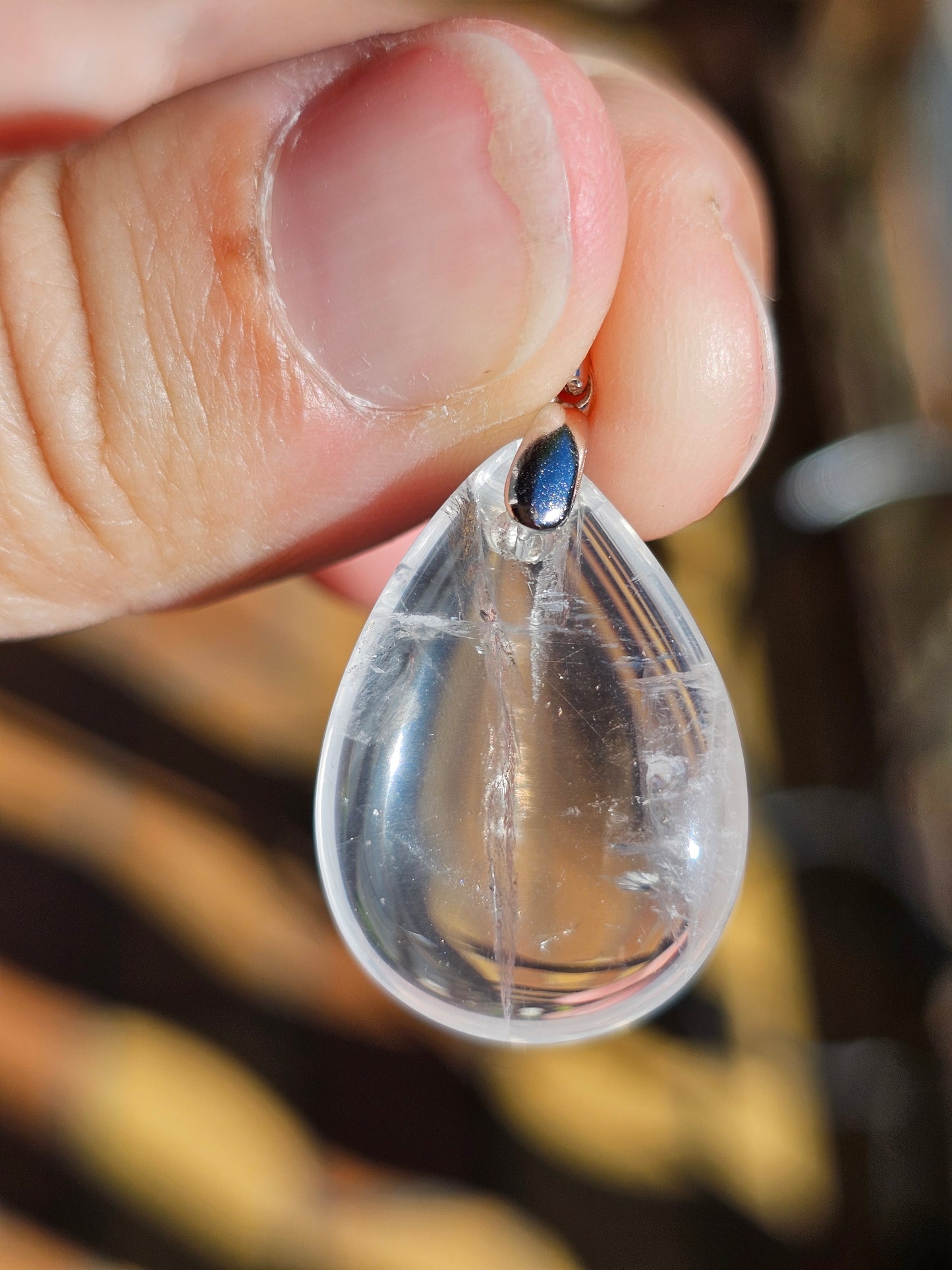 Pendentif en Cristal de roche (à choisir)