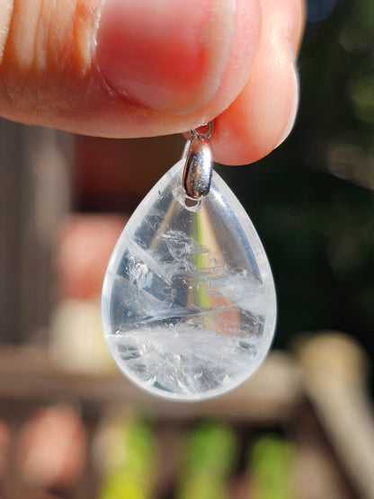 Pendentif en Cristal de roche (à choisir)