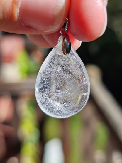 Pendentif en Cristal de roche (à choisir)