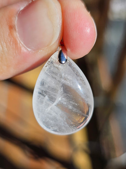 Pendentif en Cristal de roche (à choisir)