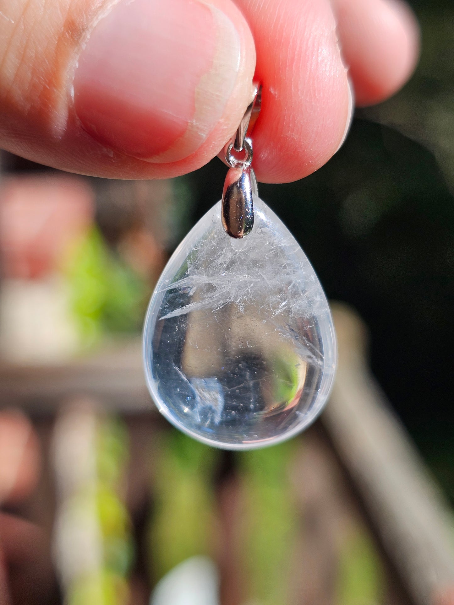 Pendentif en Cristal de roche (à choisir)