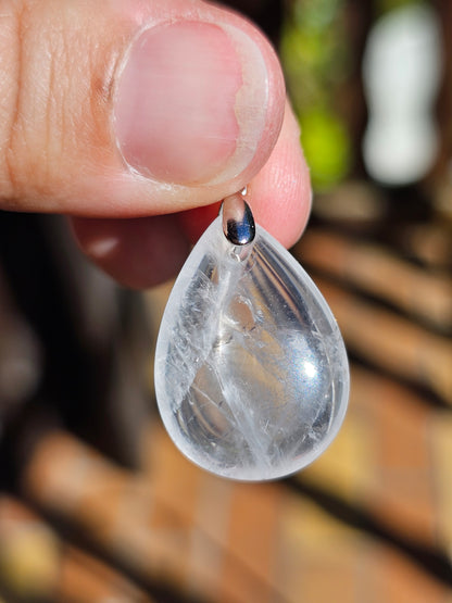 Pendentif en Cristal de roche (à choisir)